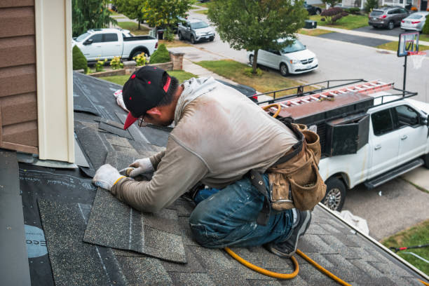 Professional Gutter Repair And Installation technician working in Miles, TX